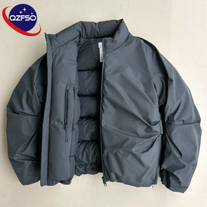 QZFSO Grey Heat Reactive Unisex Custom Logo Chaqueta Hombre Diseñador Marca Ropa de invierno Puffer Coat the Down <span class=keywords><strong>Jacket</strong></span> para hombres - Product Image 1