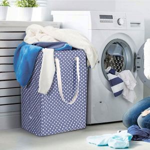 <b>Large</b> Printed Waterproof Cotton Linen Storage Hamper Basket Elegant <b>Laundry</b> <b>Bags</b> & Baskets - Product Image 3