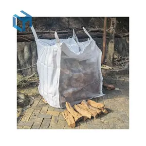 Yakacak odun örgü büyük çanta toplu çanta dolgu büyük silindir çanta çin'den depolama geri dönüşümlü malzeme fabrika fiyat Shandong ürün