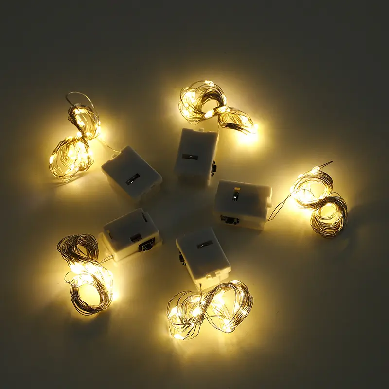 परी स्ट्रिंग रोशनी बैटरी संचालित तारों से शादी क्रिसमस हेलोवीन आउटडोर छुट्टी सजावट के लिए स्ट्रिंग रोशनी का नेतृत्व किया