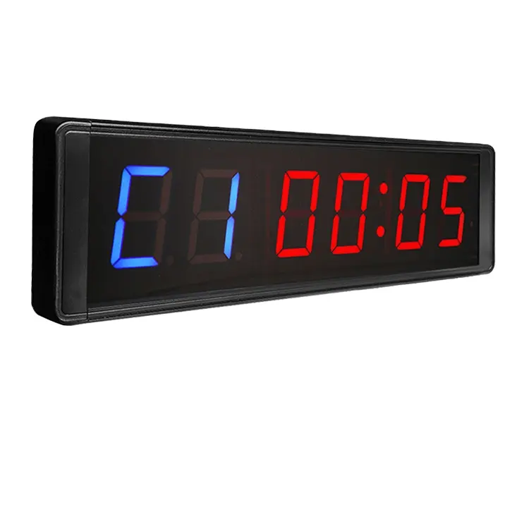 Ready to ship High Quality Mini Sizes Digital Led Fitness Gym Crossfits Timer Clock 24h Timer Brand Stopwatch