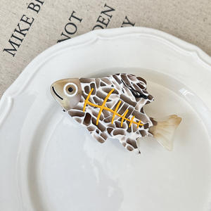 Griffes <span class=keywords><strong>de</strong></span> cheveux en acétate transparent d'animaux <span class=keywords><strong>de</strong></span> mer <span class=keywords><strong>de</strong></span> dessin animé mode créative poisson <span class=keywords><strong>crabe</strong></span> étoile <span class=keywords><strong>de</strong></span> mer pinces à cheveux en acétate pour la fête quotidienne - Product Image 6