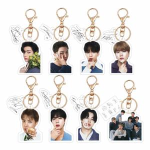 KPOP Idol Bangtan Boys MONOCHROME pour JK <span class=keywords><strong>V</strong></span> JIMIN JIN SUGA Impression UV Photo Numérique Acrylique Plastique Léger À La Mode - Product Image 6