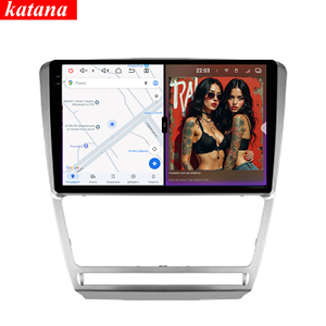 Autoradio Android 14 Serie Katana 120W X 6CH per Skoda Octavia <span class=keywords><strong>A5</strong></span> <span class=keywords><strong>2008</strong></span>-2013, Schermo 10.36 Pollici, 8+256GB, Lettore DVD e Navigatore - Product Image 1