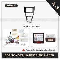 Harnais de tableau de bord de voiture Aijia Industry GPS pour TOYOTA HARRIER 2015-2023, cadre pour tablette Android 10 pouces, accessoires intérieurs