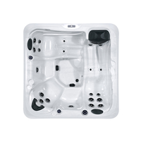 Spa extérieur moderne Sunrans pour 5 personnes avec système de contrôle Balboa, coque en acrylique, design autoportant, 25 jets