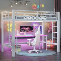 Lit superposé moderne pour chambre d'écolier, taille double, avec échelle facile à monter, garde-corps métalliques, pour enfants et adolescents, disponible en ODM/OEM