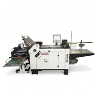 Machine industrielle automatique de pliage de papier 480 mm A2 A3 798 kg, pliage transversal haute vitesse pour livrets, dépliants, brochures, manuels