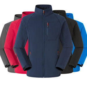 Chaqueta de una sola capa de carcasa suave para hombre y mujer, impermeable, de lana, a prueba de viento, ropa de trabajo cálida, logotipo personalizable, <span class=keywords><strong>grupo</strong></span> al aire libre - Product Image 3