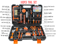 Juego de Herramientas para Electricista de 100 Piezas, Kit de Herramientas Eléctricas, Estuche de Herramientas, Taladro Inalámbrico de Iones de Litio con Multímetro