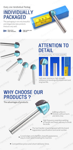 6x12 CNC <span class=keywords><strong>bits</strong></span> Shank Vòng mũi lõi hộp <span class=keywords><strong>Router</strong></span> bit gỗ hồ sơ khắc <span class=keywords><strong>bits</strong></span> Shaker Cutter công cụ cho công cụ đồ gỗ - Product Image 5