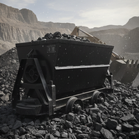 Chariot minier hydraulique pour le transport de matériaux dans les mines souterraines et la construction de tunnels