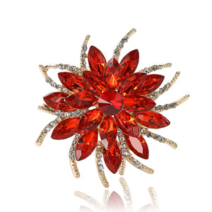 Broche de Flor con Pedrería Marquise <span class=keywords><strong>para</strong></span> Mujer, Estilo Coreano, <span class=keywords><strong>para</strong></span> Bodas, Compromisos y Fiestas - Product Image 2