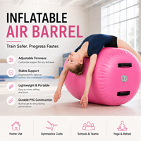 Rouleau de gymnastique gonflable pour sauts en arrière et pas d'obstacles, rouleau d'air pour la pratique de la gymnastique à domicile et l'entraînement de cheerleading