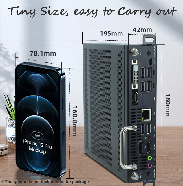 Wholesale Embedded System I5-7400 OPS Mini Computer Win10 Pro 8GB 128GB SSD for Education Digital Signage Media Player