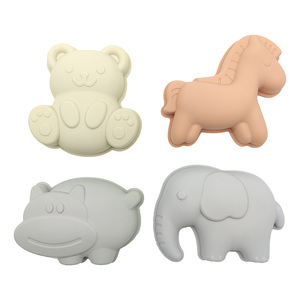 4 قطعة الحيوان الساخن الصيف الشاطئ و ألعاب رمل ، الحيوان الرمال قوالب ، أطفال في الهواء الطلق الرمال دلو الشاطئ اللعب - Product Image 2