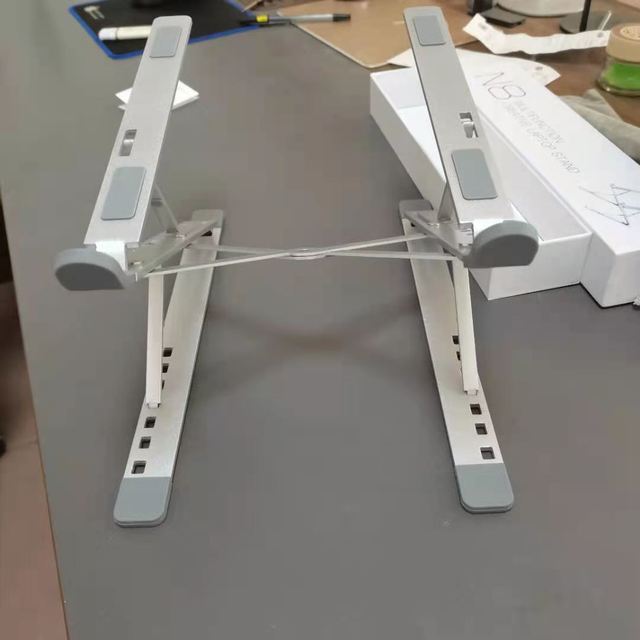 High Quality Tablet Laptop Accessories Portable Foldable Double Folding Aluminum Laptop Stand