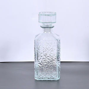 Vente en gros de carafes à liqueur en verre carrées transparentes de luxe, vides, de 500 ml, 750 ml et 1000 ml, pour le brandy, le gin, la vodka, le <span class=keywords><strong>rhum</strong></span> - Product Image 6