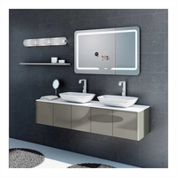 Nouveau Design Smart Led Mirror Salle de bain Smart Led Vanity Mirror Lumineux Toilette Cosmétique Miroir Argent Personnalisé Moderne Rectangle