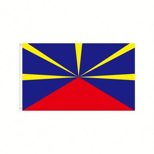 Drapeau d'extérieur durable 3x5 pieds en polyester écologique à séchage rapide, personnalisable, imprimé numériquement pour suspension intérieure/extérieure - Product Image 1