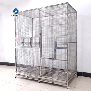 EUR VET En Çok Satan Veteriner Ekipmanları Araçak Uçan Kuş Kafesi Paslanmaz Çelik Kuşhane Büyük Papağan Kafesi Güvercin Yetiştirme Kafesi - Product Image 2