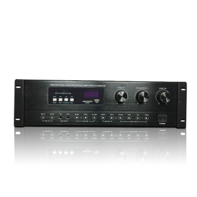 USB BT 260w KTV Karaoke System Professional Karaoke Mixing Amplifier