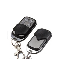 433,92 MHz RF Control remoto inalámbrico Metal automático puerta de garaje de coche 4 botones LED código de aprendizaje 12V ABS transmisor duplicador
