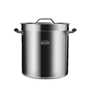 หม้อซุปสแตนเลส Kengqiang 304 ขนาด 5 ลิตร พร้อมฝาปิด สำหรับใช้งานเชิงพาณิชย์ - Product Image 1