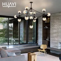 HUAYI Plafonnier LED Suspendu au Design Nordique, Luminaire Décoratif de Plafond, Idéal pour une Cuisine, une Salle à Manger ou un Salon, E27