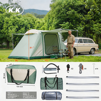 Tente de Voiture Gonflable Extérieure Kawagebo Kamp (KK) pour Hayon de SUV, Extension Imperméable avec Bâches