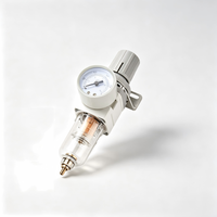 Régulateur de filtre à air AW2000-02 1/4'' blanc, vanne de réduction de pression pneumatique à noyau en cuivre, unité de traitement de l'air comprimé