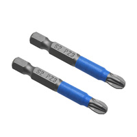 Jeu d'embouts de tournevis antidérapants à Impact magnétique de 50mm, longueur PH1/PH2/PH3/PZ1/PZ2/PZ3, embouts de tournevis magnétiques à tête unique, 12 pièces