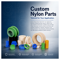 Pièces plastiques personnalisées en nylon PA6 usinées CNC pour équipement : bobine à bride, joint d'étanchéité, douille conique, plaque à bride, entretoise, collier de tube