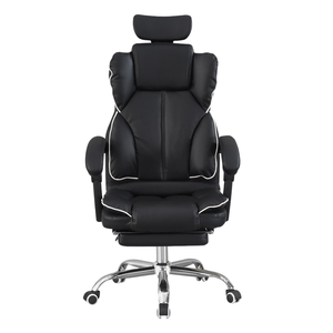 Manufacture Chaise de directeur Chaise de patron pivotante inclinable Chaise de bureau en cuir pour ordinateur avec appui-tête - Product Image 1