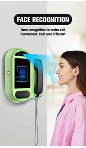 4G LTE 무선 컬러 스크린 야외 학교 감옥 안드로이드 8 인치 대형 화면 RFID 데스크탑 스마트 비디오 공공 공중 전화 - Product Image 3