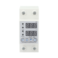 Dispositif de protection contre les surtensions et les sous-tensions réglable sur rail DIN 110V 220V, relais de protection, disjoncteur