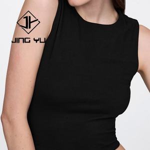 เสื้อยืดสไตล์ใหม่ ปี 2025 เสื้อยืดผู้หญิงแบบรัดรูปสำหรับฤดูร้อน เสื้อยืดครอปแขนกุด แบรนด์ของคุณเอง - Product Image 5