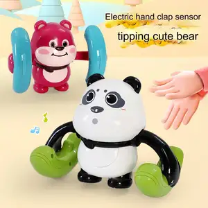 Electric tumbling Panda baby toys 0-1 year old crawling head up exercise training puzzle early education 3 baby 6 months 4