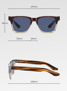 نظارات عصرية للجنسين بالجملة، نظارات حماية من الضوء الأزرق، إطار نظارات من الأسيتات، نظارات شمسية - Product Image 2