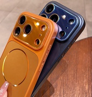 Coque de téléphone magnétique antichoc de luxe avec protection d'objectif AG mat et effet lumineux pour iPhone 18 Pro Max 17 16 15 14 avec IA tactile