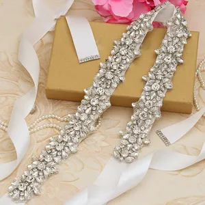 Bridal Belts Crystal Rhinestone Belt Bridesmaid Gown Sash for Women Accessories Dress Matching