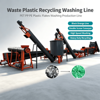 Usine industrielle de lavage de bouteilles PET, ligne de recyclage de bouteilles PET en plastique usagé pour les bouteilles en plastique post-consommation