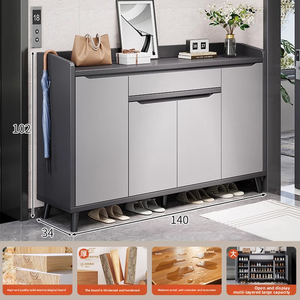 Armoire à chaussures du sol au plafond pour l'entrée de la maison. Nouveau style porte d'entrée placard pour <span class=keywords><strong>hall</strong></span> d'entrée et salon. - Product Image 5