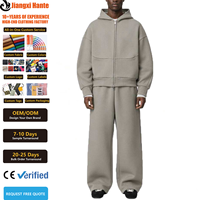 Ensemble de survêtement molletonné ample et oversize personnalisé pour homme – Sweat à capuche et pantalon de jogging 2 pièces – Fabricant