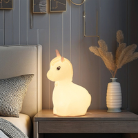 Chine Décoratif Mignon Table Licorne En Forme De Changement Portable Veilleuse Enfants Couleur Lampes Bébé Couleur Changeante LED Lumières