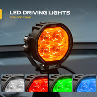 Feux de route auxiliaires LED ambre de 3,5 pouces pour Jeep Prado Ranger Nissan Patrol Isuzu D-Max UTV tout-terrain 4x4