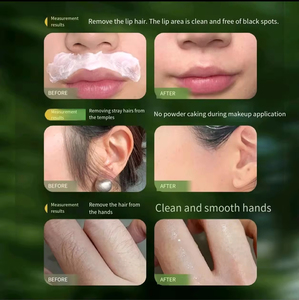 ครีมกำจัดขนบนใบหน้าสมุนไพรกำจัดขนที่อ่อนโยนอ่อนโยนผิวชุ่มชื้นร่างกายเรียบไม่มีจุดสีดำเหลือ - Product Image 5