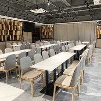 2024 Offre Spéciale Restaurant Fast Food Salle À Manger Café Marbre Bistro Table Pour Restaurant