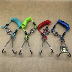 DPR Scuba <span class=keywords><strong>Divers</strong></span> Multicolor Rojo Azul Verde Púrpura Gancho de arrecife de acero inoxidable con cordón flexible duradero - Product Image 6