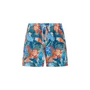 Short de bain imprimé fleuri pour hommes de haute qualité personnalisé orienté vers l'exportation 100% polyester mi Stretch Streetwear pantalon tricoté - Product Image 3